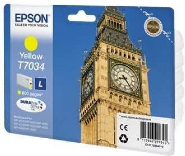 Epson T7034 Tintenpatrone in Farbe yellow