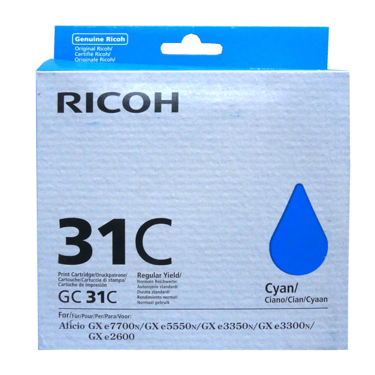 Ricoh 405689 Tintenpatrone in Farbe cyan