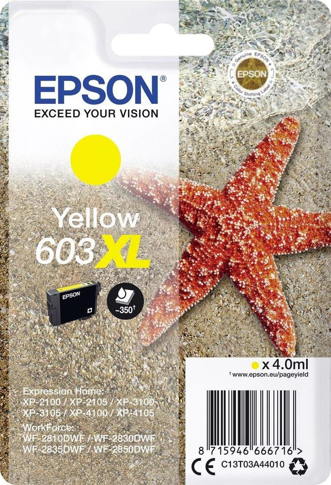 Epson 603XL Tintenpatrone in Farbe yellow