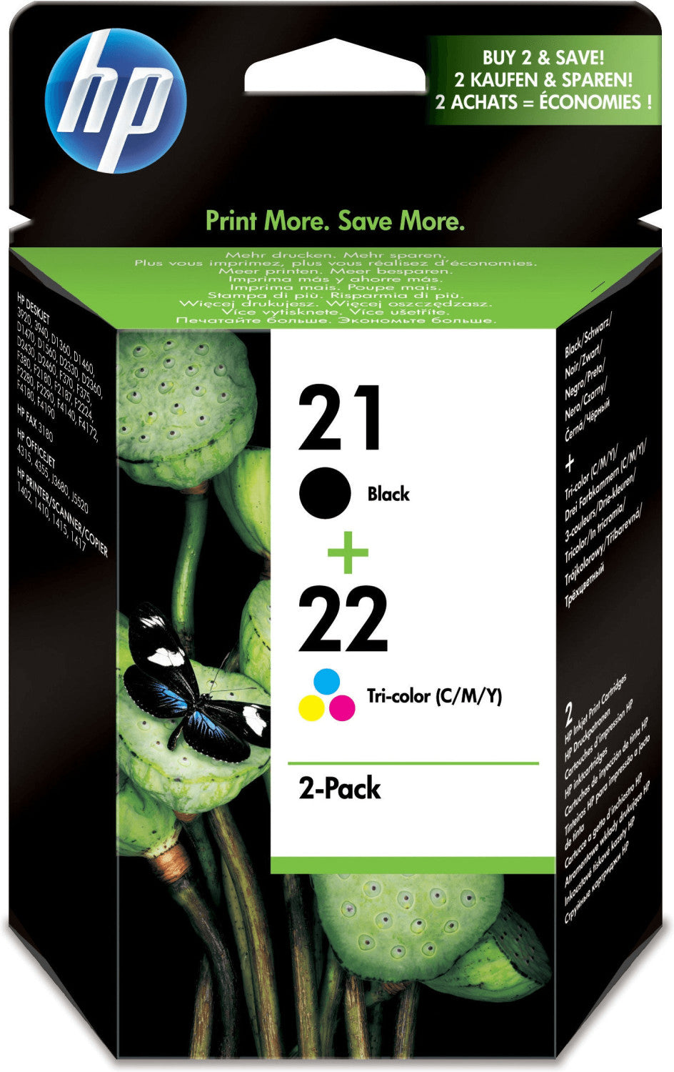 HP  Tintenpatrone in Farbe black-tri-color