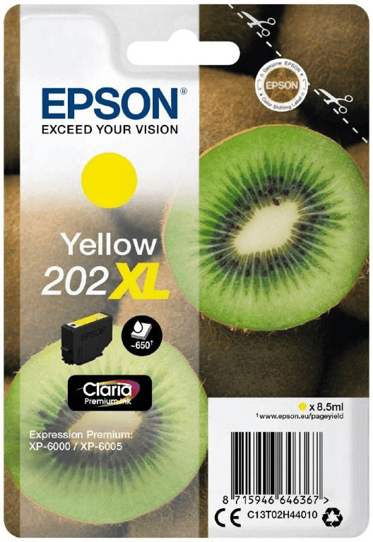 Epson 202XL Tintenpatrone in Farbe yellow