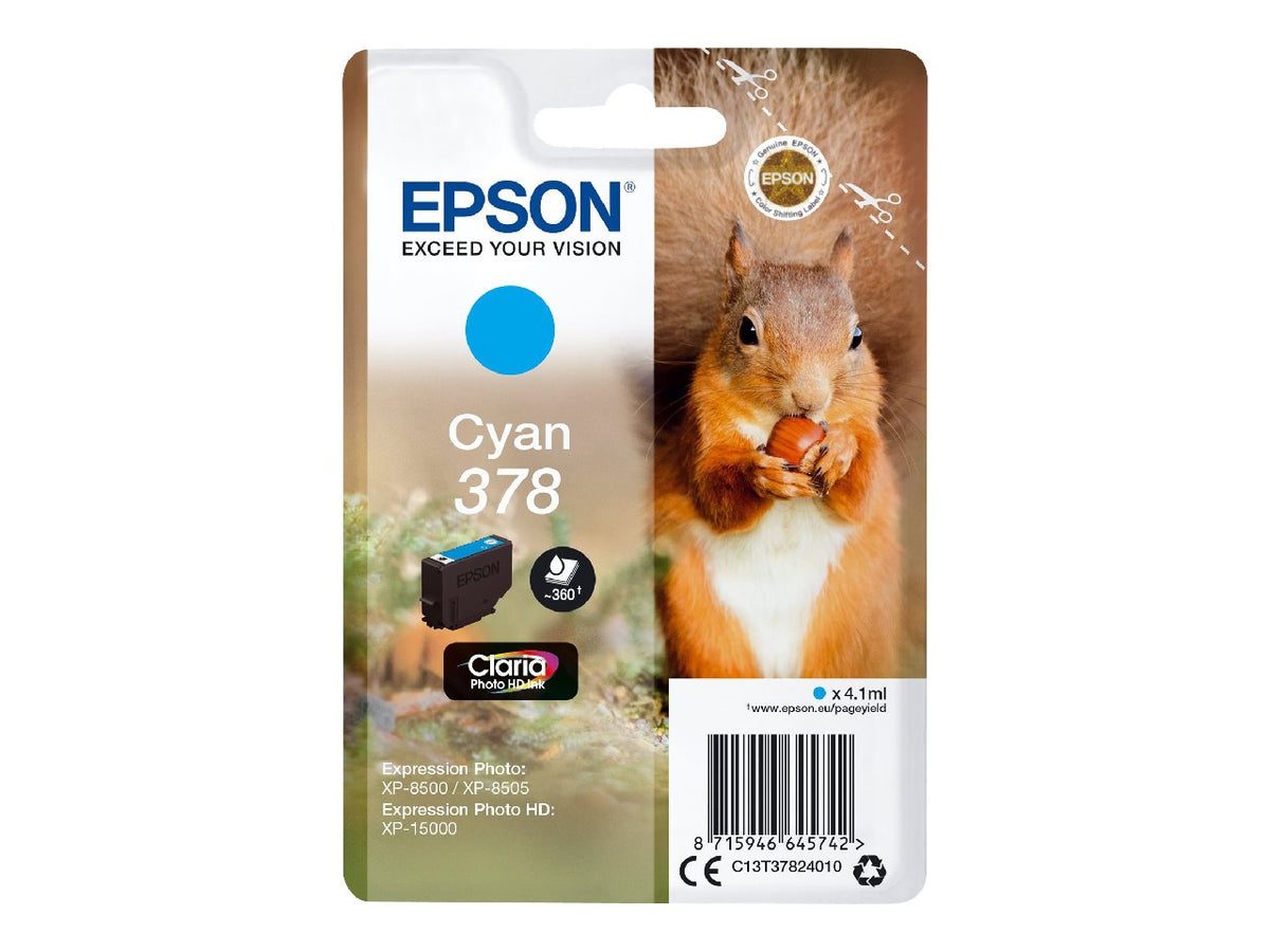 Epson 378 Tintenpatrone in Farbe cyan