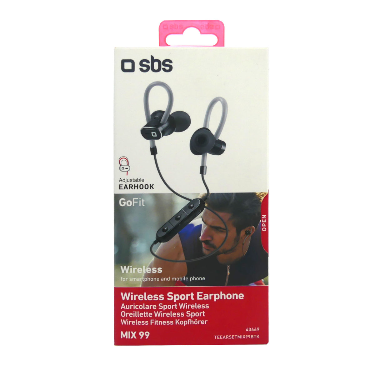 SBS Wireless Sport Earphone black 40669