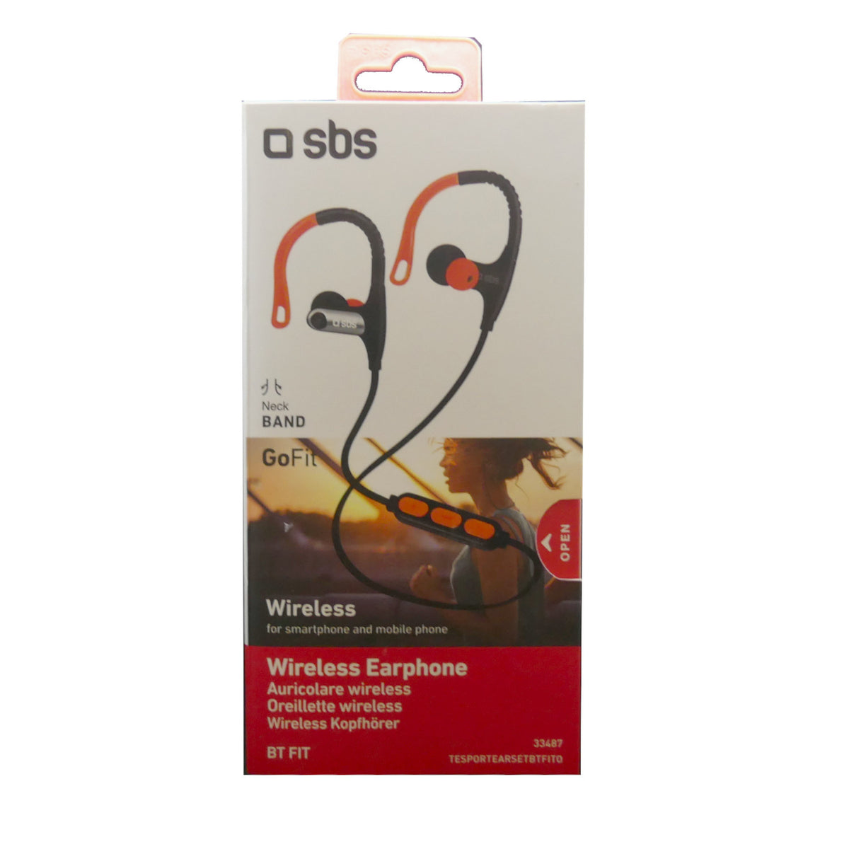 SBS Wireless GoFit Earphone BT FIT 33487