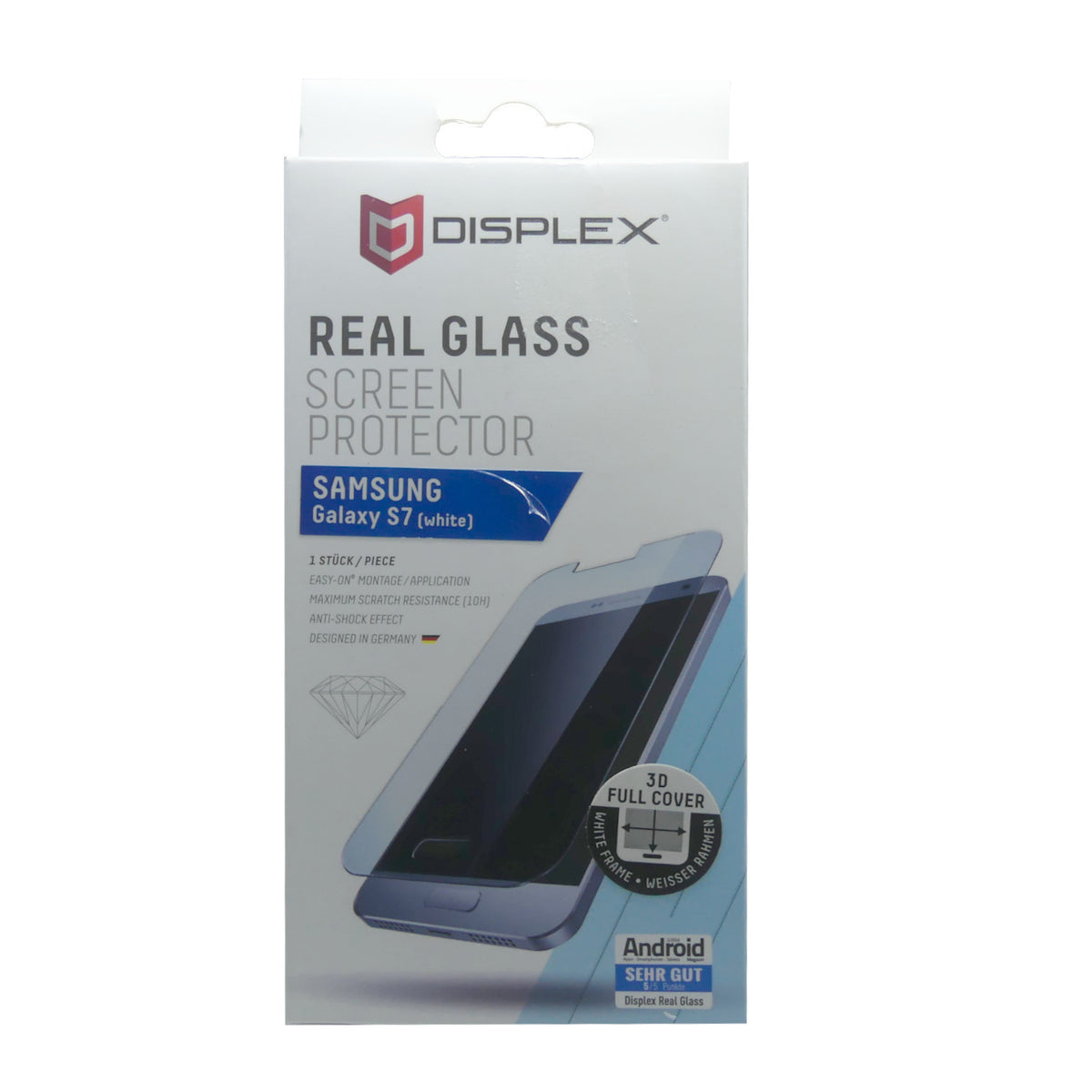 Displex Glasschutz Galaxy S7 white 00619