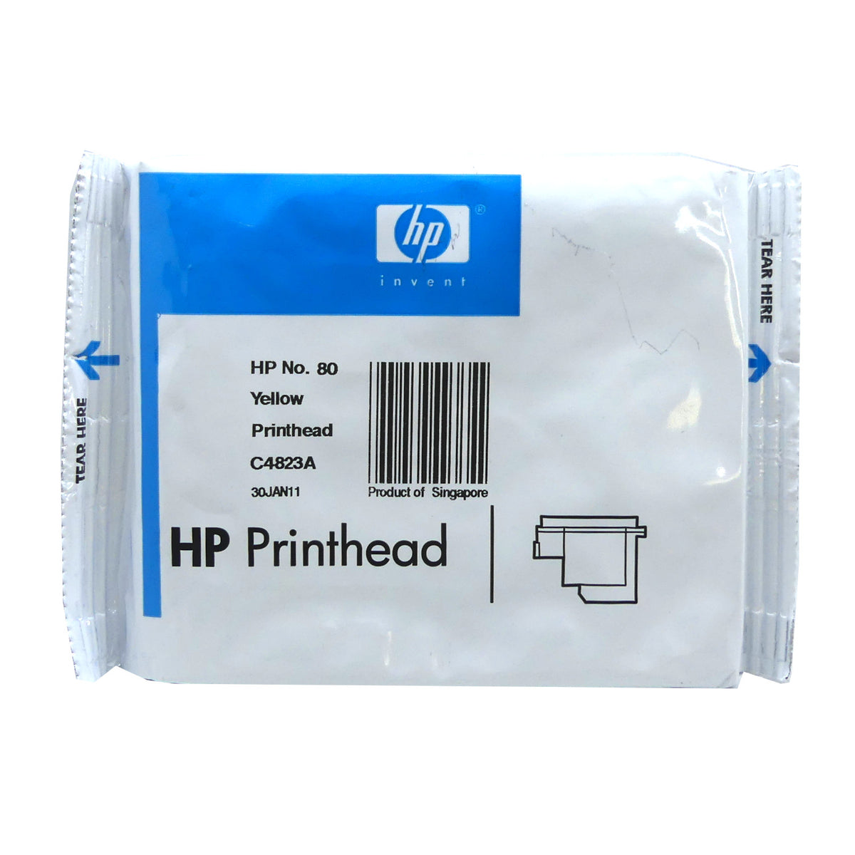 HP 80 Tintenpatrone in Farbe yellow