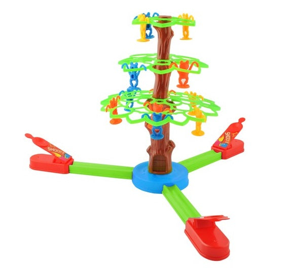 Frösche Springen Familien Spiel Baum