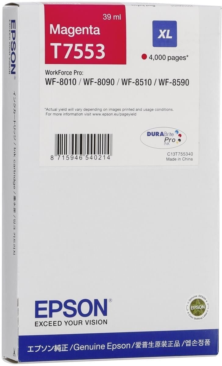 Epson T7553 Tintenpatrone in Farbe magenta