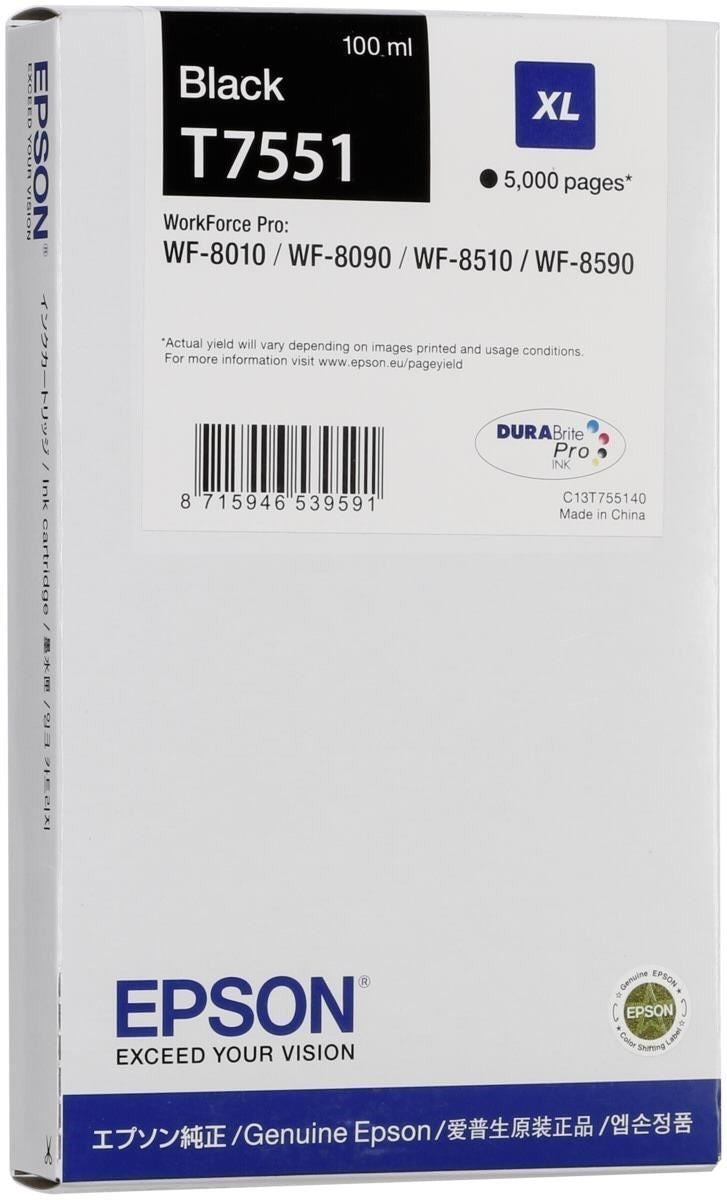 Epson T7551 Tintenpatrone in Farbe black