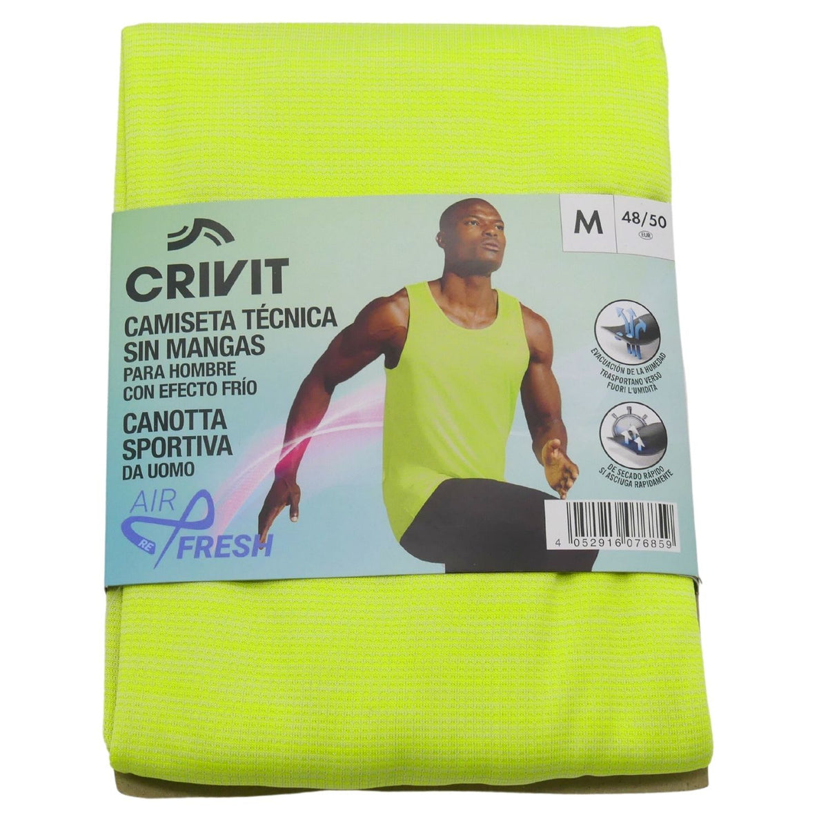 CRIVIT Tanktop M 48/50 gelb 6859