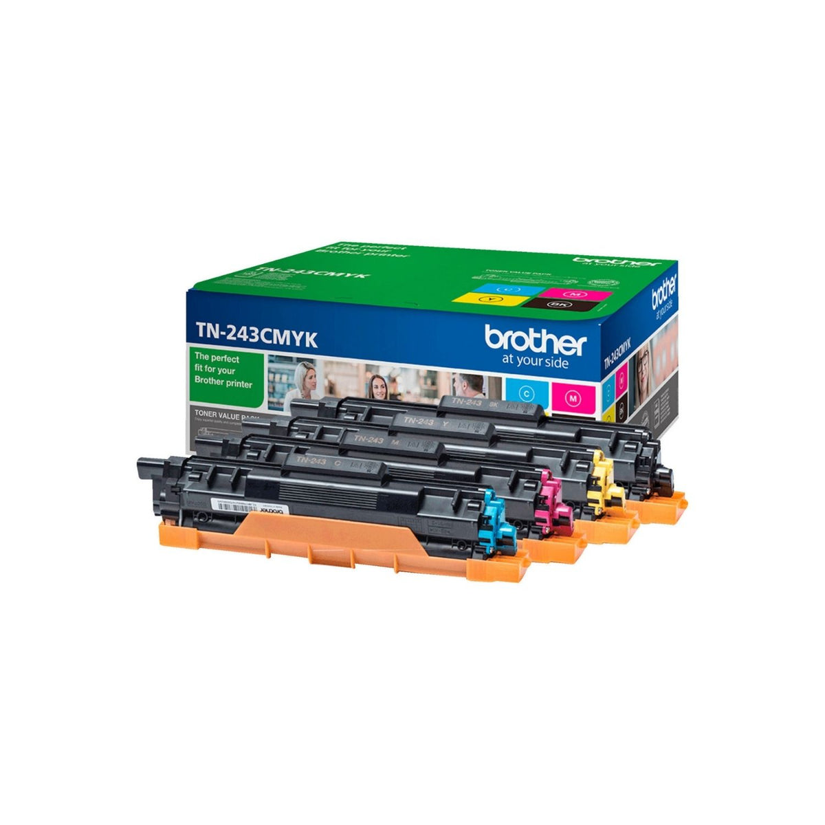 Brother TN-243CMYK Toner in Farbe black-tri-color