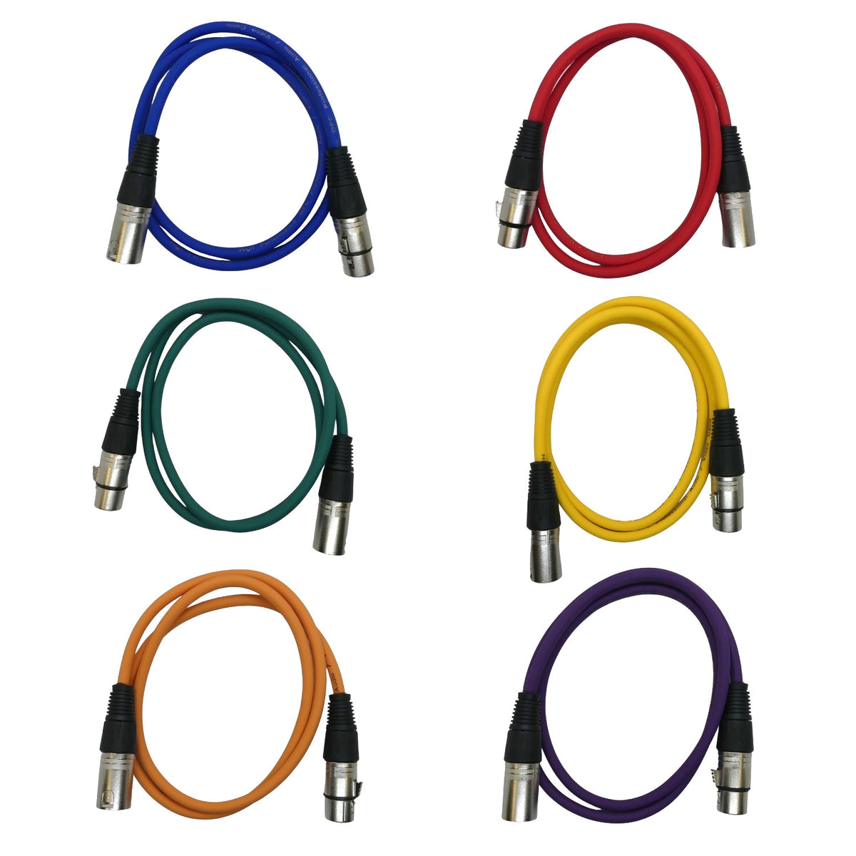 NEEWER 6er Pack XLR zu XLR Mikrofonkabel