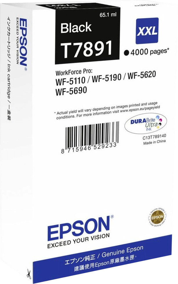 Epson T7891 Tintenpatrone in Farbe black