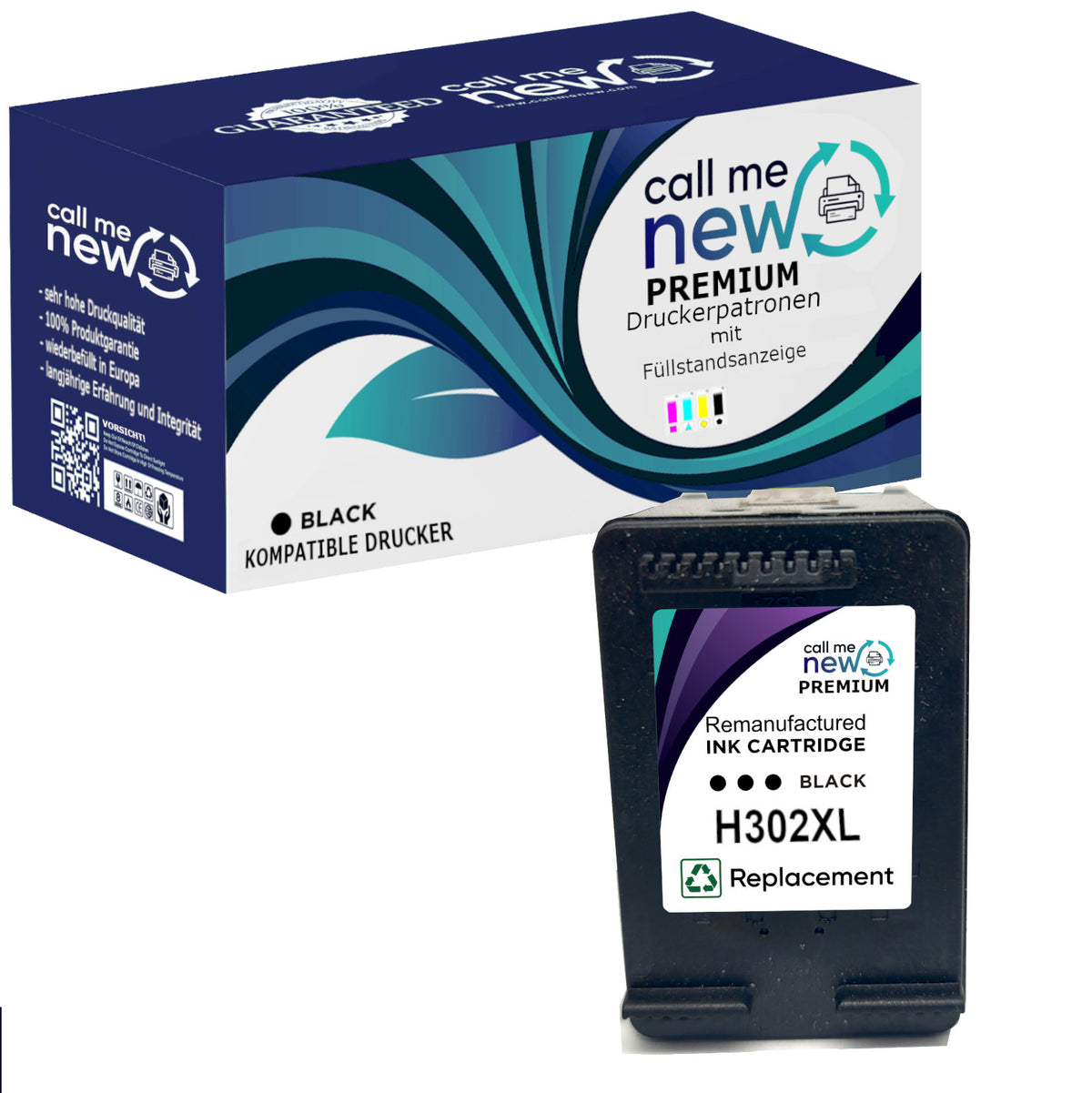 HP 302XL Tintenpatrone in Farbe black