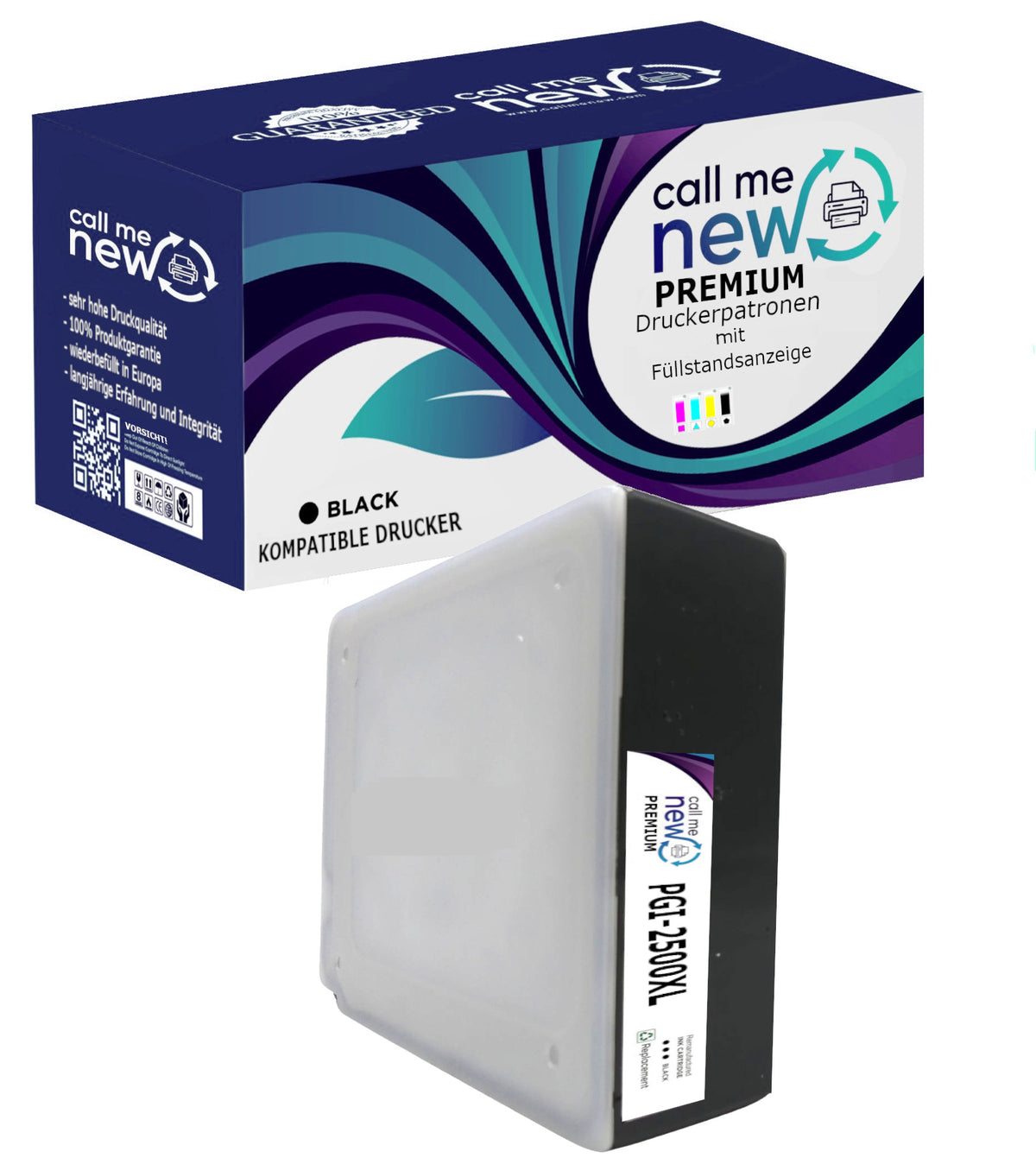 callmenew PGI-2500XL Tintenpatrone in Farbe black