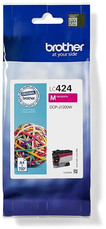 Brother LC-424M Tintenpatrone in Farbe magenta