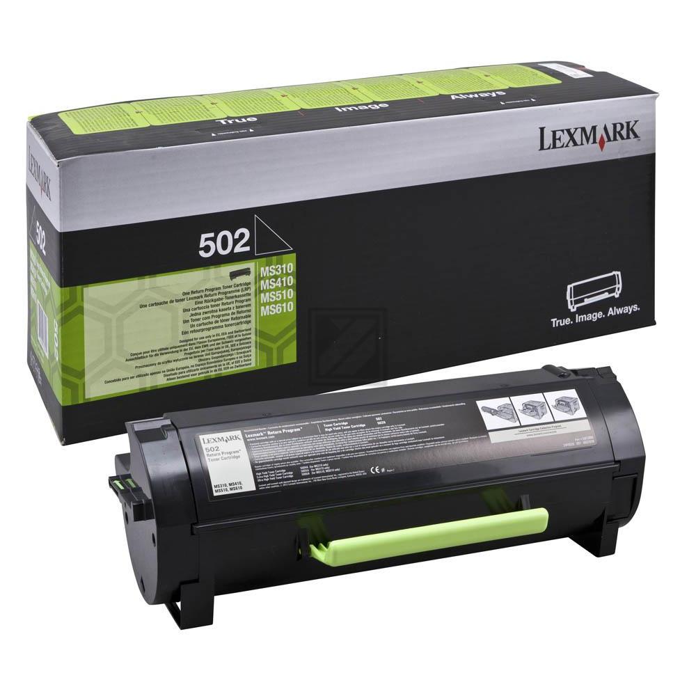 Lexmark 502 Toner in Farbe black