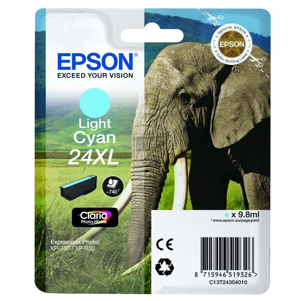 Epson 24XL Tintenpatrone in Farbe cyan