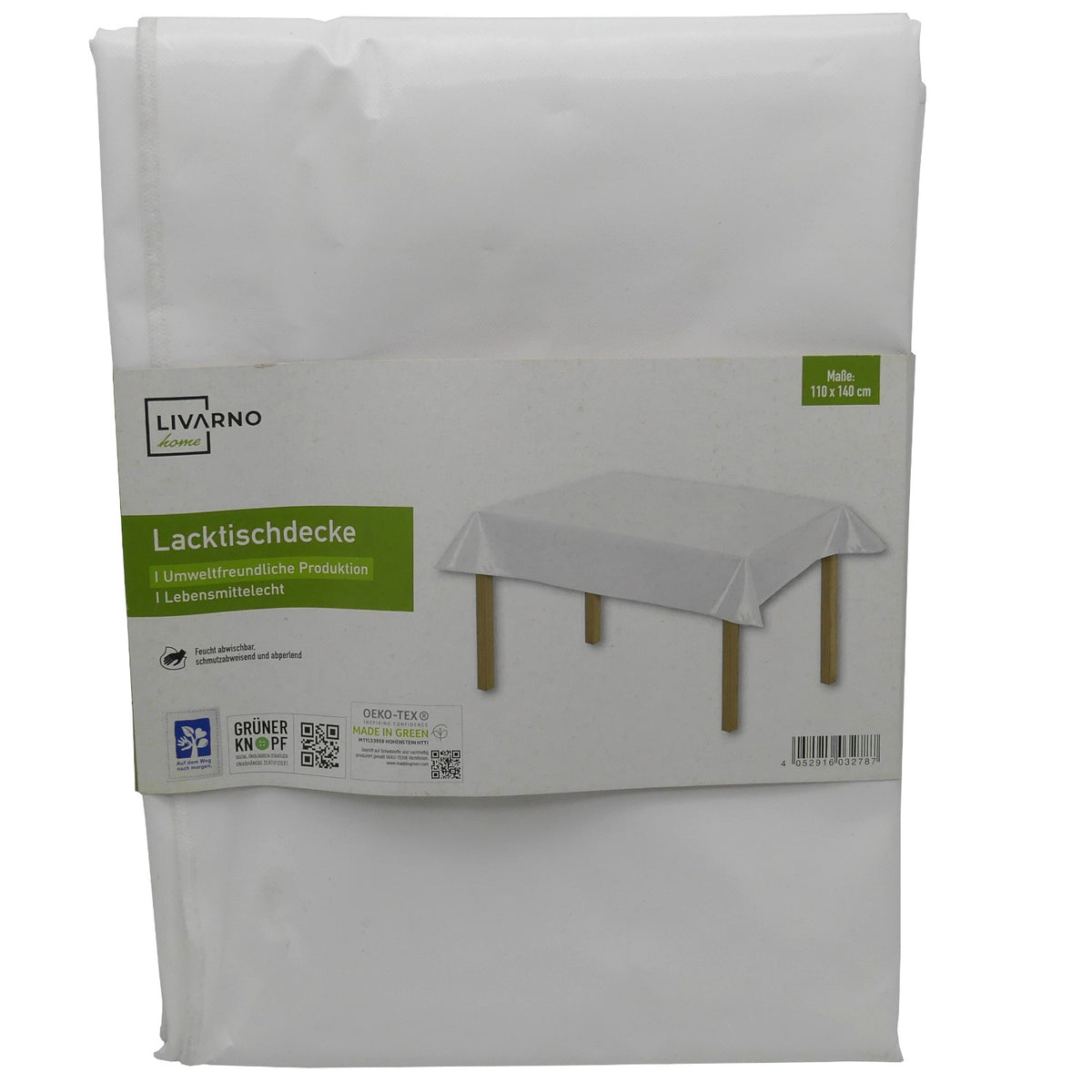 LIVARNO home Lacktischdecke weiß