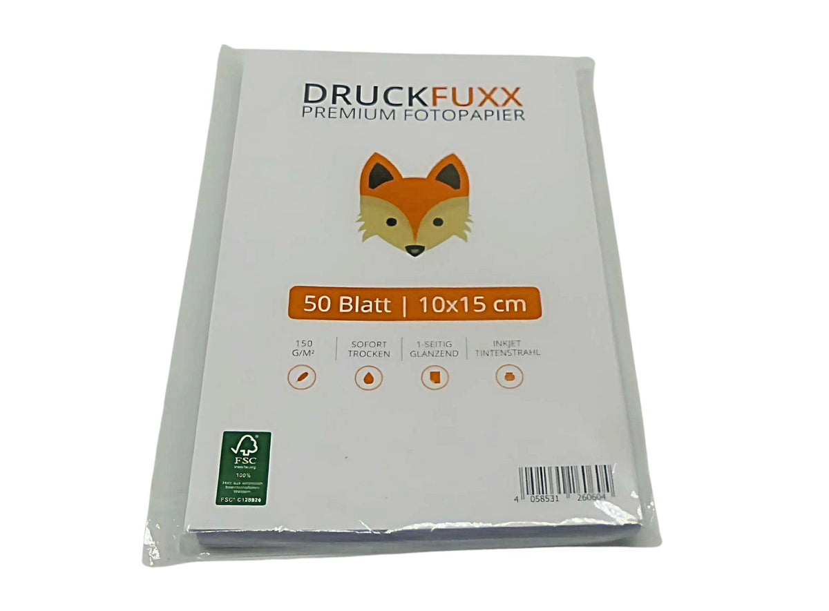 DRUCKFUXX Fotopapier 10x15 150g/m2