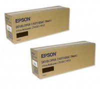 2x Original Epson Toner C13S050100 schwarz für Aculaser C900 C1900 oV