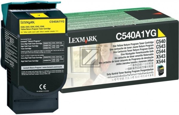Original Lexmark Toner C540A1YG für C5430DN C544DN C544DTN C544DW C544N