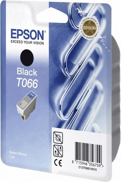 Original Epson Tinten Patrone T066 schwarz für Stylus C48