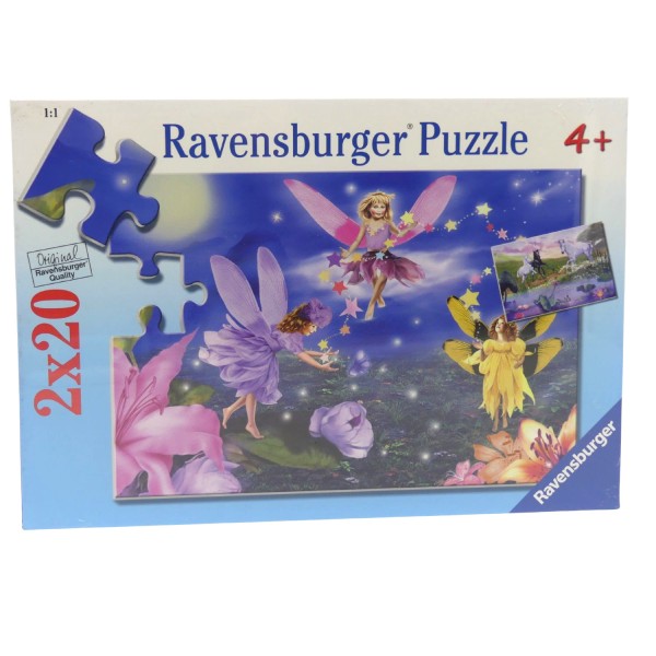 53097_Ravensburger_Puzzle__Elfen_und_Einhörner_089772_2_x_20_Teile_26,4_x_18,1_cm_NEU_OVP