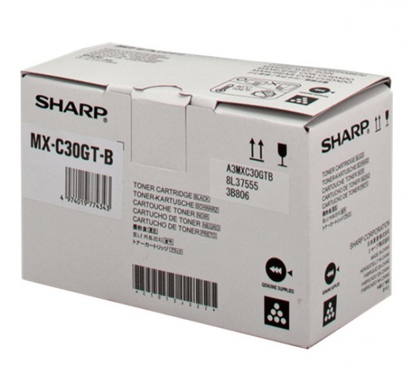 43346_Original_Sharp_Toner_MX-C30GTB_schwarz_für_MX-C_250_300_301_304_B-Ware