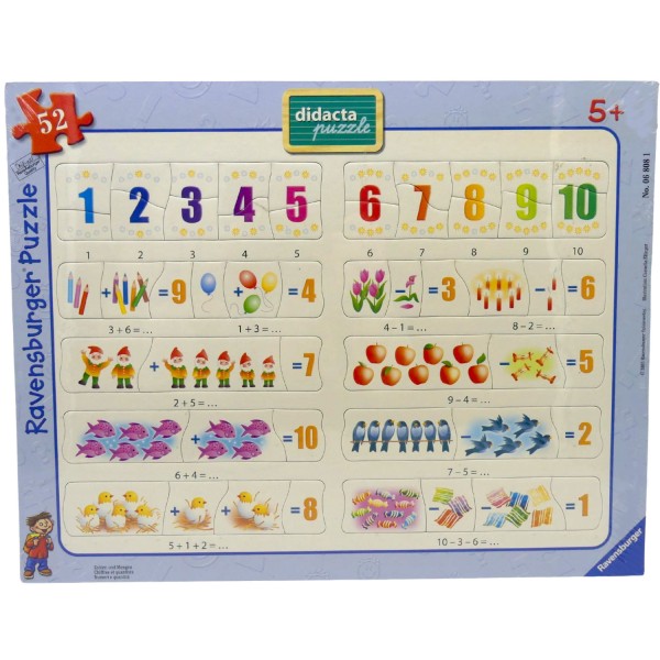 53144_Ravensburger_Puzzle_Zahlen_Mengen_068081_52_Teile_Kinder_Rahmenpuzzle_37_x_29_cm_NEU_OVP