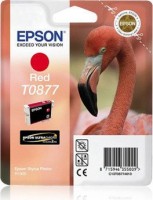 Original Epson Tinten Patrone T0877 rot für Stylus Photo R 1900
