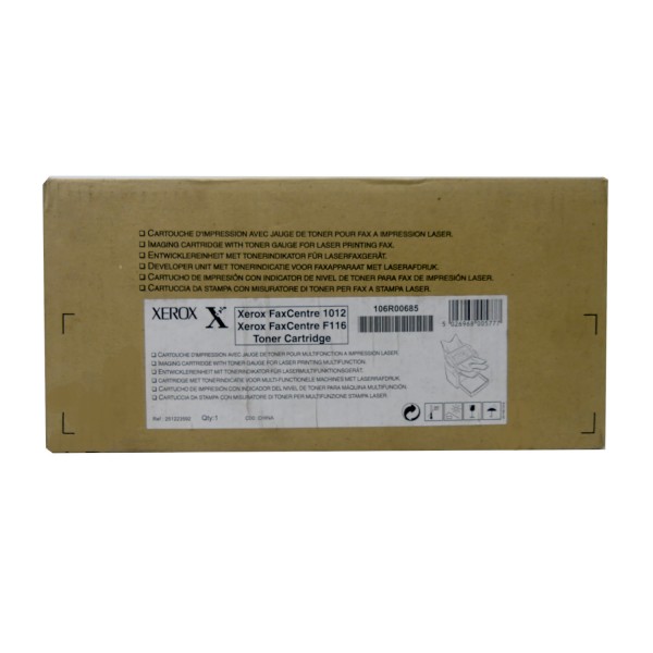 Original Xerox Toner 106R00685 schwarz für FaxCentre 1012 F 116 B-Ware