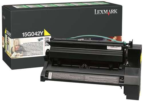 Original Lexmark Toner 15G042Y gelb für C752 C762 X752 X762 B-Ware