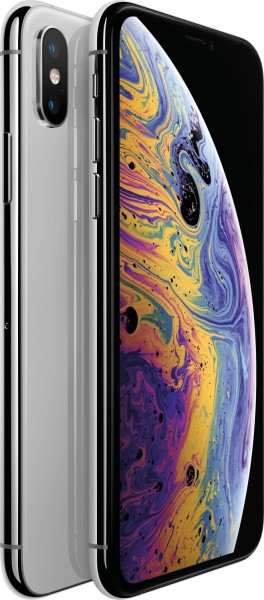 58635_Apple_iPhone_XS_64GB_Silver_Silber_LTE_iOS_Smartphone_ohne_Simlock_exzellenter_Zustand