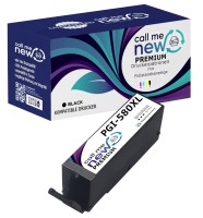 callmenew Premium TINTE PATRONE für Canon PGI-580 PGBK XXL Pixma TS 6150 8120 TR 7550 8550
