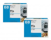 2x Original HP Toner 91A 92291A für LaserJet 4 IIISi 4Si 4SiMX B-Ware