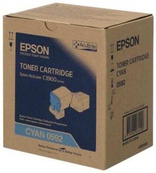 Original Epson Toner C13S050592 cyan für Aculaser C 3900 CX 37