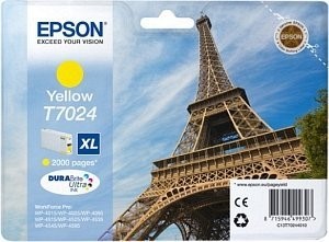 Original Epson Tinten Patrone T7024 gelb für WorkForce 4015 4025 4515 4525