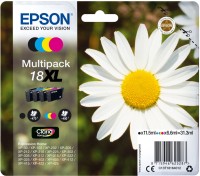 4 Original Epson 18 XL Tinte Patronen XP102 XP202 XP205 XP212 XP215 XP302 XP305