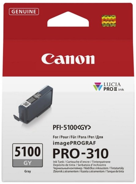 62958_Original_Canon_Tinte_Patrone_PFI-5100_GY_6958C001_grau_für_imagePROGRAF_Pro-310