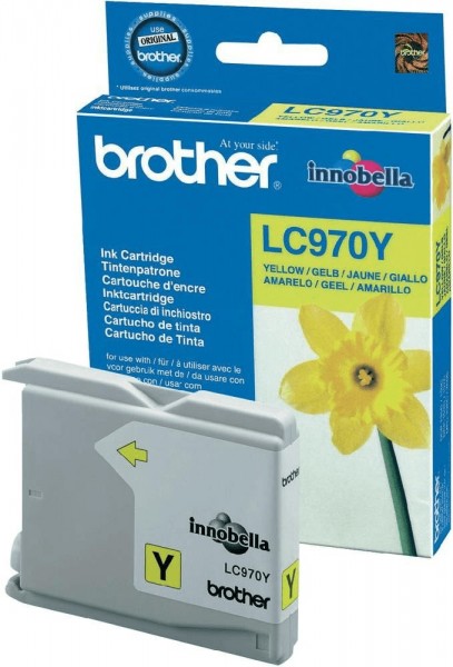 Original Brother Tinten Patrone LC-970Y gelb für DCP 135 150 235 260