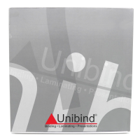 UniBind Bindemappe Stahlrücken A4 Hochformat 15mm 100 - 130 Blatt alu 50 Stück U-Profil