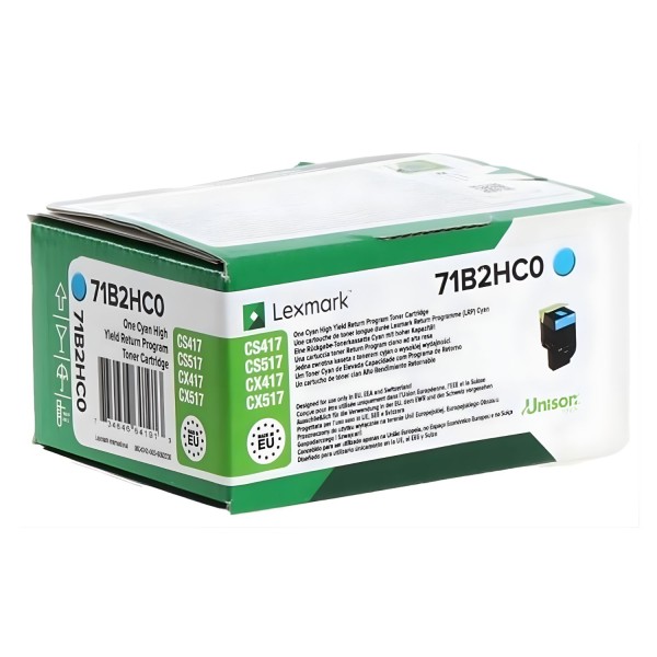60864_Original_Lexmark_Toner_71B2HC0_cyan_für_CS_417_517_CX_417_517