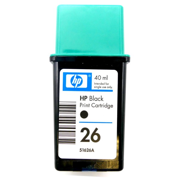 26312_Original_HP_Tinte_Patrone_26_für_Deskjet_400_420_500_505_510_520_540_Blister