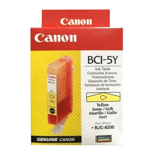 Original Canon Tinten Patrone BCI-5 gelb für BJC 8200 I 900 9100