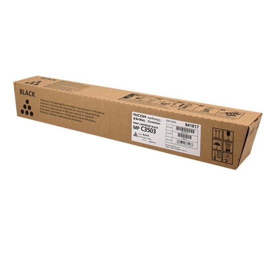 Original Ricoh Toner 841817 schwarz für Aficio MP C 3003 3503 4504 B-Ware