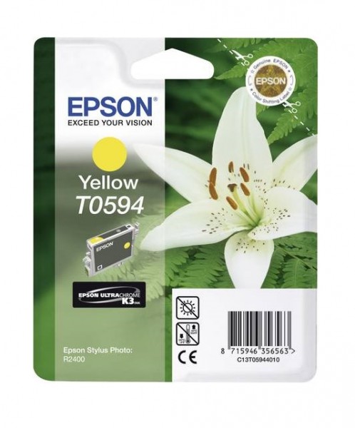 Original Epson Tinten Patrone T0594 gelb für Stylus Photo R2400