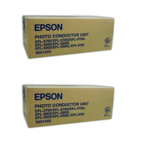 2x Original Epson Trommel C13S051055 für EPL 5500 5700 5800 B-Ware