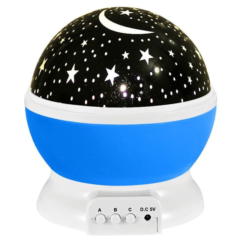 Sternenlicht Projektor Mond Sterne Lampe blau Touch Control USB
