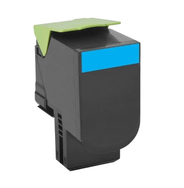 63604_Toner_kompatibel_mit_Lexmark_80C2SC0_Cyan_für_XC_310_410_510